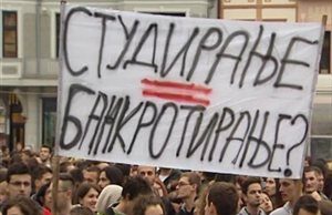 Srpski studenti najavljuju masovne proteste