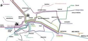 Skraćenja linija prigradskog saobraćaja