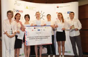 Nacionalni pobednici i predstavnici Srbije u Berlinu – učenička kompanijaGreen Grafitti iz Gimnazije „Bora Stanković“ u Nišu