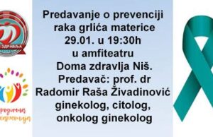 Predavanje o Prevenciji Raka Grlica Materice prof.dr Radomira Raše Živadinovića