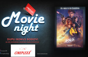 Specijalna ponuda za članove Cineplexx bonus kluba uz film „Solo – Star Wars priča“