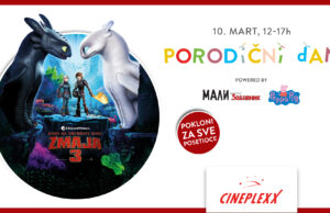 ZAPLOVITE U SVET MAŠTE 10. MARTA U BIOSKOPU CINEPLEXX NIŠ „Kako da dresirate svog zmaja 3“ na Porodičnom danu uz poklone za najmlađe