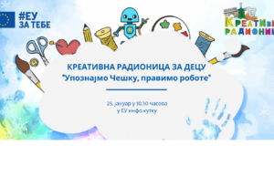 Na kreativnoj radionici u EU info kutku najmlađi prave robote