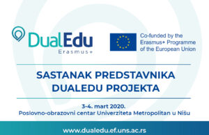 DualEdu na Univerzitetu Metropolitan u Nišu – sastanak predstavnika Erasmus+ projekta