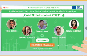 Na Međunarodni dan zaštite životne sredine vebinar Covid REstart = Zeleni start