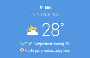 RHMZ : Stižu pljuskovi sa grmljavinom!