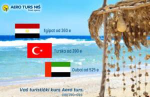 Aero Turs vaš turistički kurs – Egipat, Turska, Dubai…