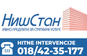 ,, Niš stan ,, – zbog kvara na centrali trenutno je samo aktivan broj za hitne intervencije