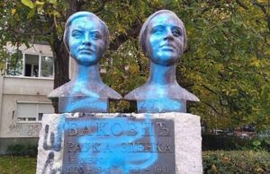 Išaran spomenik sestrama Baković