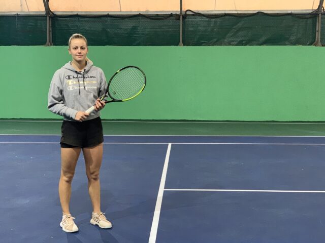 Emilija Zdravković na novom terenu TAŽ-a, US OPEN podloga nov. 2020.