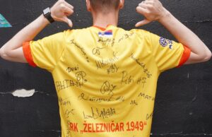 Dres sa potpisima igrača RK Železničar na licitaciji LFN