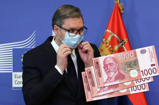 Aleksandar Vučić vakcina - 3000 dinara