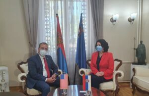 Prijem za Američkog ambassadora Entoni F. Godfri u gradskoj kući