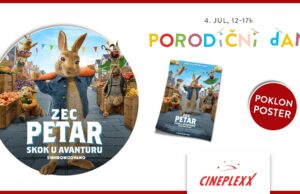 Porodični dan uz sinhronizovani film ,,Zec Petar: Skok u avanturu“ 4. jula