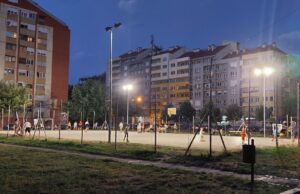 Osvetljeno igralište na Bulevaru Nemanjića