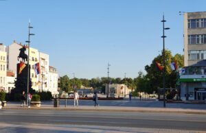 Povodom dolaska Merkelove, Nemačke zastave u Nišu