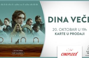 Dina veče u Cineplexx Niš bioskopu 20. oktobra od 19 časova