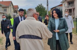 Delegacija obišla radove na izgradnji kanalizacione mreže u ulici Momčila Milovanovića