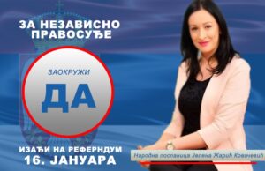 Žarić Kovačević: Referendum nije pitanje politike, već države