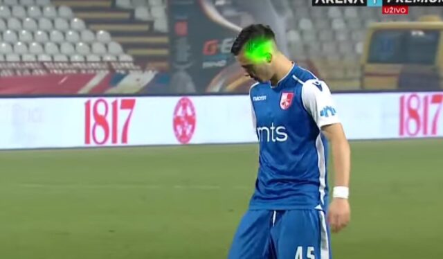 Nišlije ometali sa severne tribine (Foto Printskrin)