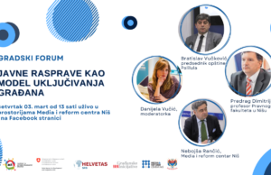 Gradski forum – Javne rasprave kao model uključivanja građana