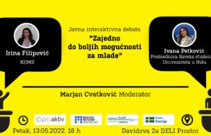 Debata: Zajedno do boljih mogućnosti za mlade