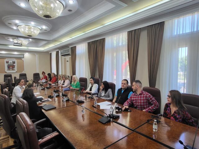 Održan sastanak Lokalnog tima za borbu protiv trgovine ljudima sa predstavnicima Saveta Evrope foto GP018