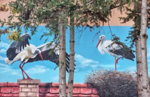 U selu Donje Međurovo oslikan mural u čast belih roda