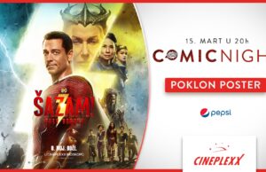 Nastavak filma iz DC univerzuma „Šazam! Gnev Bogova“ u sredu na Comic Night-u u Cineplexxu