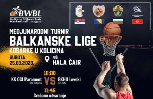 Turnir Balkanske lige u košarci u kolicima ( BWBL) u subotu 25.03.2023. godine u Nišu