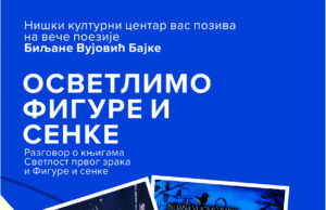 Osvetlimo figure i senke – veče poezije Biljane Vujović Bajke u NKC-u 27. aprila