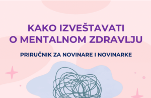 Izrađen priručnik za izveštavanje o mentalnom zdravlju