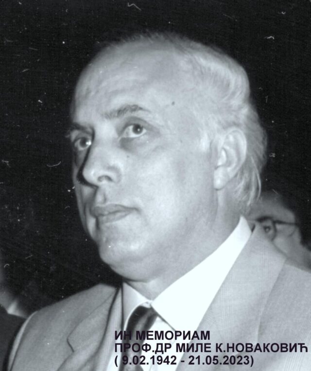 Prof.dr MILE NOVAKOVIC