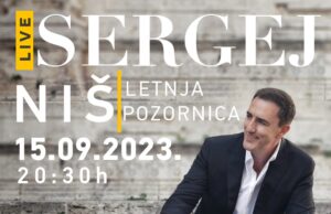 Koncert Sergeja Ćetkovića u Nišu 15. septembra na Letnjoj pozornici