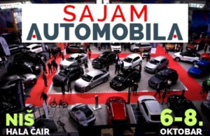 SAJAM AUTOMOBILA NIŠ 2023 od 6. do 8. oktobra u i ispred Hale „Čair“ od 10 do 20 sati