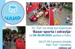 Promocija aktivnog i zdravog života i ove godine na „Bazaru sporta i zdravlja“ kod Čaira