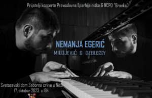 Koncert pijaniste Nemanje Egerića u Svetosavskom domu