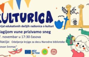 Edukativna radionica iz serijala za decu „Kulturica“ – Magijom vune prizivamo sneg