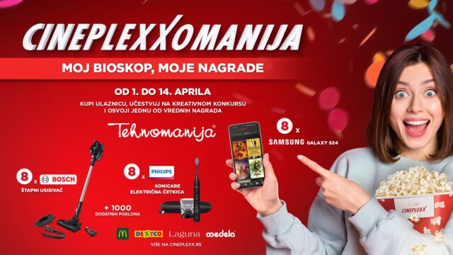 Poseti Cineplexx bioskope ovog aprila
