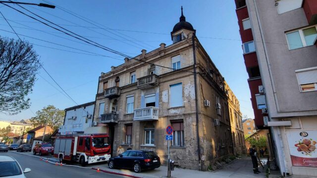 Požar u Staroj Žandermeriji u Nišu