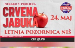 „Spring Music Weekend“-u u Nišu nastupaju Crvena jabuka i Željko Samardžić