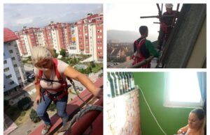 Jednako uspešne kao muškarci, Vaska i Milica kreče i gletuju Vaska i Milica