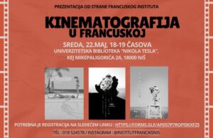 Osetite Kanski festival u Nišu. Konferencija o francuskoj kinematografiji večeras u Univerzitetskoj biblioteci Konferencija o francuskoj kinematografiji večeras u Univerzitetskoj biblioteci