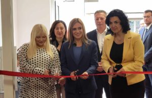 Ministarka Milica Đurđević Stamenkovski na otvaranju vrtića u Panteleju Otvaranje vrtića „Višnjica“