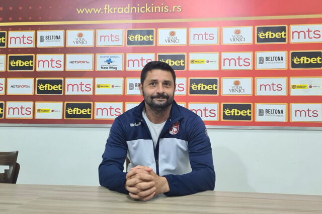 Trener Radničkog Vladimir Đorđević