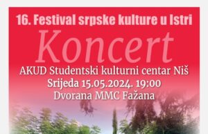 Ženski akademski hor SKC-a Niš nastupa na Festivalu srpske kulture u Istri Ženski akademski hor SKC-a