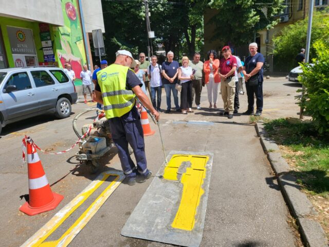 Obeležavanje parking-mesta za borce