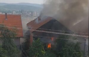 Požar u kući u Negotinskoj ulici, nema povređeni Požar u Negotinskoj ulici
