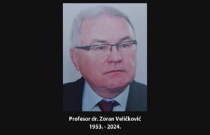 In memoriam: Preminuo poznati niški epidemiolog dr Zoran Veličković Prof dr. Zoran Veličković
