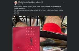 Niški taksista pronašao torbicu punu para u svom vozilu, pa je vratio vlasniku Torbica sa novcem foto Skrinšot